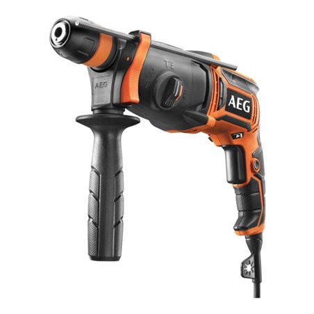 AEG Kombihammer KH24IXE 800W inkl. FIXTEC-Schnellspannbohrfutter, Zusatzhandgriff, Bohrtiefenanschlag im Transportkoffer