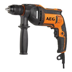 AEG Schlagbohrmaschine SBE 750 RE 750W inkl. FIXTEC-Schnellspannbohrfutter, Zusatzhandgriff im Transportkoffer