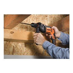 AEG Schlagbohrmaschine SBE 750 RE 750W inkl. FIXTEC-Schnellspannbohrfutter, Zusatzhandgriff im Transportkoffer