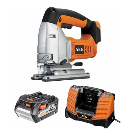 AEG Akku-Stichsäge BST18X 18V inkl. 1x 18V / 4,0 Ah PRO Akku, Ladegerät BL1218 in Transporttasche