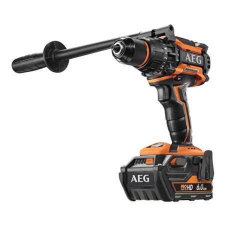 AEG Brushless Akku-Kompakt-Schlagbohrschrauber BSB18BLLI-602C 18V inkl. 2x 18V / 6,0 Ah HD PRO Akku, Ladegerät und Transportkoff