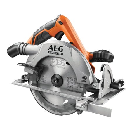 AEG Brushless Akku-Handkreissäge BKS18BL-0 18V Solo-Version inkl. Ø 190mm 24-Zahn HM-Sägeblatt, Parallelanschlag im Karton