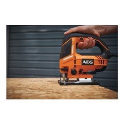 AEG Stichsäge STEP 100 X 700W inkl. Sägeblatt, Spanreißschutz im Transportkoffer
