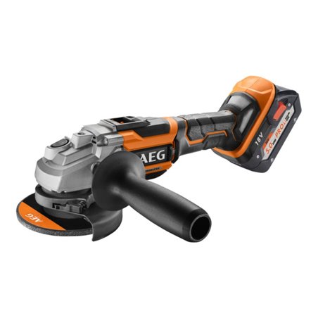 AEG Brushless Akku-Winkelschleifer BEWS18-125BLLI-502C 18V inkl. 2x 18V / 5,0 Ah PRO Akku, Ladegerät und Transportkoffer