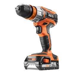 AEG Akku-Bohrschrauber BS18C2XLI-202C 18V inkl. 2x 18V / 2.0Ah PRO Akku, Ladegerät, Transportkoffer