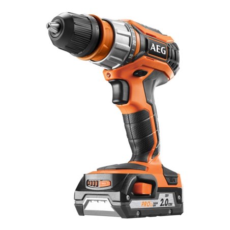 AEG Akku-Bohrschrauber BS18C2XLI-202C 18V inkl. 2x 18V / 2.0Ah PRO Akku, Ladegerät, Transportkoffer