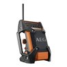 AEG Akku-Radio BR1218C-0 12V Solo-Version inkl. 2-Batterien für LCD-Digitaluhr, AUX-Anschlusskabel