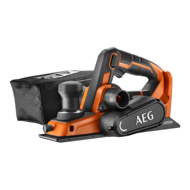 AEG Brushless Akku-Hobel BHO18BL-0 18V Solo-Version inkl. Staubbeutel, Parallelanschlag, Ersatzklinge