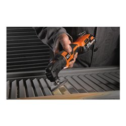 AEG Akku-Multitool OMNI18CLI-202BKIT1X 18V inkl. 2x 2,0 Ah PRO Akku, Schleifpapier, Sägeblätter, Ladegerät im Karton