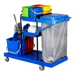 STIER Großer Hygiene- und Reinigungswagen im Set