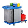 STIER Großer Hygiene- und Reinigungswagen mit Tür Set