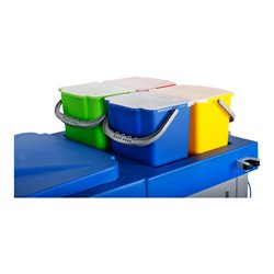 STIER Großer Hygiene- und Reinigungswagen mit Tür Set