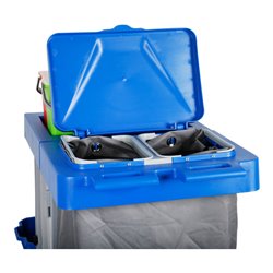 STIER Großer Hygiene- und Reinigungswagen mit Tür Set