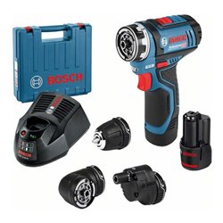 Bosch Akku-Bohrmaschine Professional-Set GSR 12V-15 FC + 2,0-Ah-Akku in Koffer