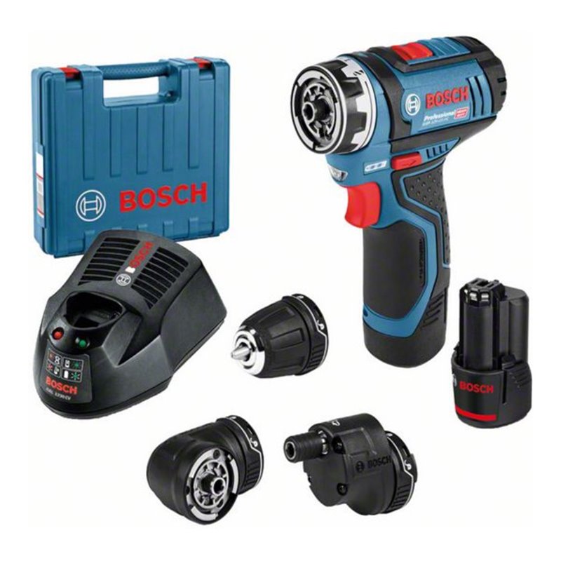 Bosch Akku-Bohrmaschine Professional-Set GSR 12V-15 FC + 2,0-Ah-Akku in Koffer