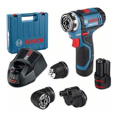 Bosch Akku-Bohrmaschine Professional-Set GSR 12V-15 FC + 2,0-Ah-Akku in Koffer