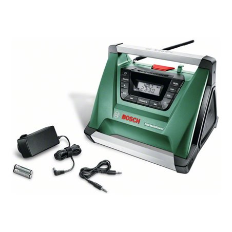 Bosch Akku-Radio PRA MultiPower, Solo Version, ohne Akku und Ladegerät, + Aux-In Kabel