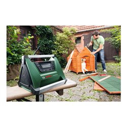 Bosch Akku-Radio PRA MultiPower, Solo Version, ohne Akku und Ladegerät, + Aux-In Kabel