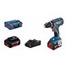 Bosch Akku-Bohrschrauber GSR 18V-28, 2 x Akkus GBA 18V, Schnellladegerät GAL 18V-40