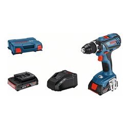 Bosch Akku-Bohrschrauber GSR 18V-28, 2 x Akkus GBA 18V, Ladegerät AL 1820 CV