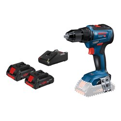 Bosch Akku-Bohrschrauber GSR 18V-55, 2 x 4,0 Ah Akku ProCORE18V, Schnellladegerät GAL 18V-40