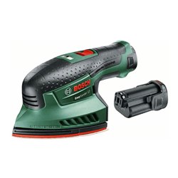 Bosch Akku-Multischleifer EasySander 12, mit 2 x PBA 12V 2.5 Ah Akku