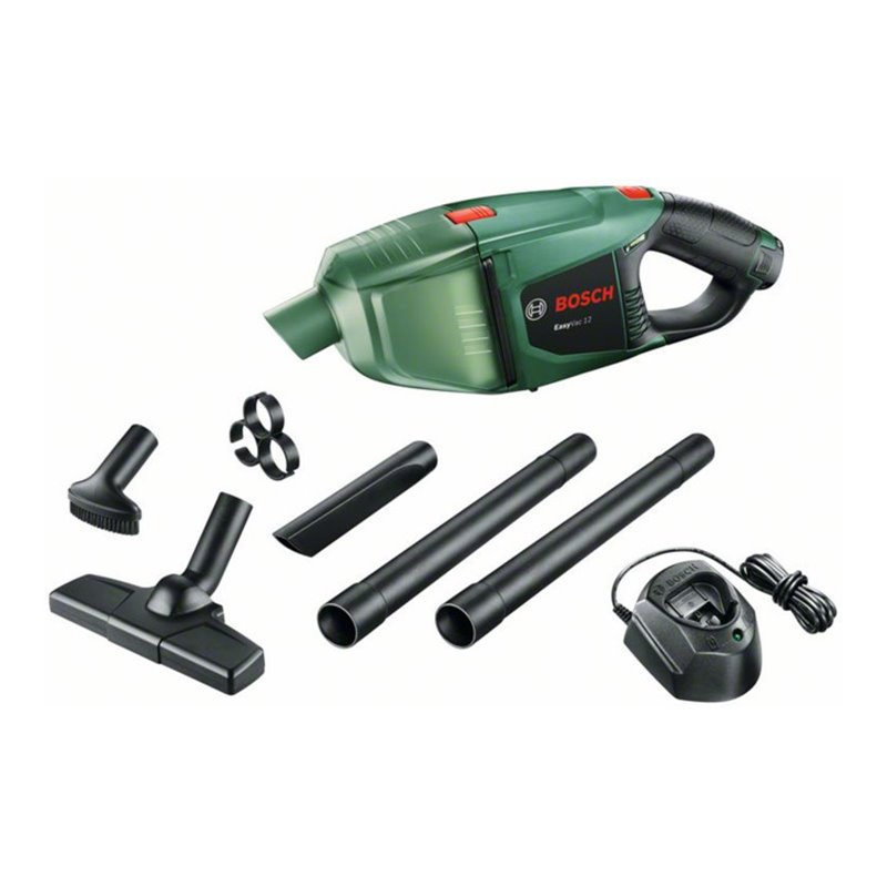 Bosch Akku-Handstaubsauger EasyVac 12, mit 1 x PBA 12V 2.5 Ah Akku, Ladegerät