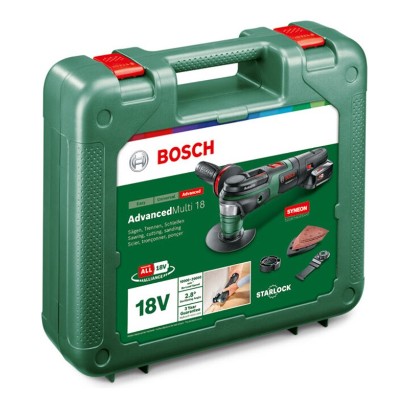 Bosch Akku-Multifunktionswerkzeug AdvancedMulti 18, mit 1 x PBA 18V 2.5 Ah Akku