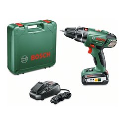 Bosch Akku-Zweigang-Schlagbohrschrauber PSB 18 LI-2, mit 1 x PBA 18V 2.5 Ah Akku