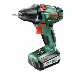 Bosch Akku-Zweigang-Bohrschrauber PSR, 1 Akku PBA 14.4V, Doppelschrauberbit, Ladegerät
