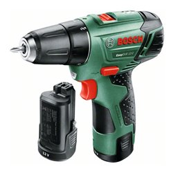 Bosch Akku-Zweigang-Bohrschrauber EasyDrill 12-2, mit 2 x PBA 12V 2.5 Ah Akku