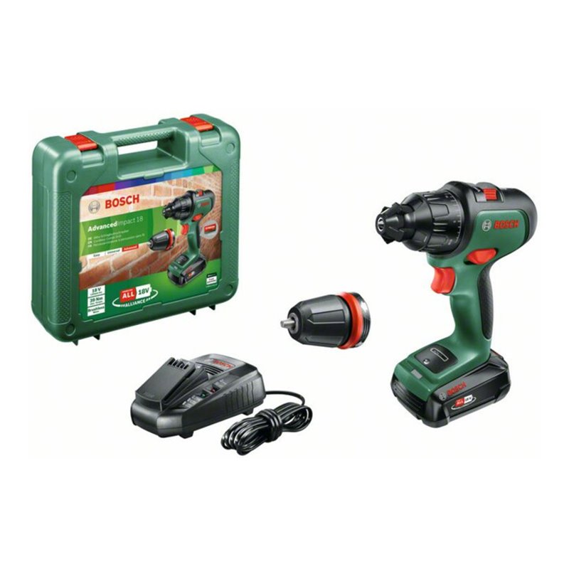 Bosch Akku-Zweigang-Schlagbohrschrauber AdvancedImpact 18, 1 x PBA 18V 2.5 Ah Akku