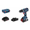 Bosch Akku-Schlagbohrschrauber GSB 18V-60 C, 2 Akku ProCORE18V, Schnellladege. GAL 18V