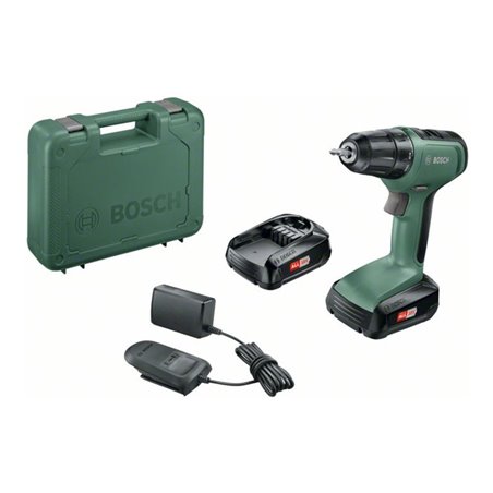 Bosch Akku-Zweigang-Bohrschrauber UniversalDrill 18, 2x Akkus PBA 18V 1,5 Ah, Ladege.
