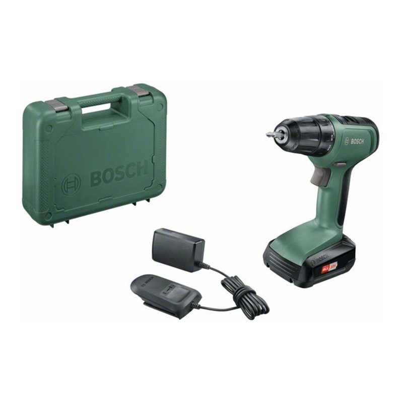 Bosch Akku-Zweigang-Bohrschrauber UniversalDrill 18, 1x Akku PBA 18V 1,5 Ah, Ladege.