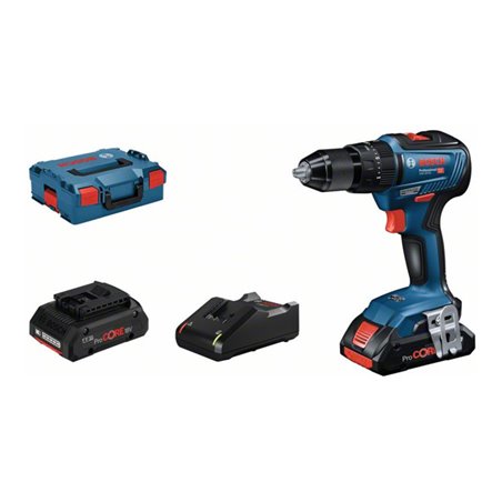 Bosch Akku-Schlagbohrschrauber GSB 18V-55, 2 Akku ProCORE18V, Schnellladegerät GAL 18V-40
