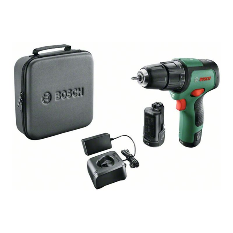 Bosch Akku-Zweigang-Schlagbohrschrauber EasyImpact 12, mit 2 x PBA 12V 2.0 Ah Akku