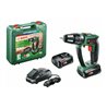 Bosch Akku-Zweigang-Schlagbohrschrauber PSB 18 LI-2 Ergonomic, mit 2 x PBA 18V 2.5 Ah