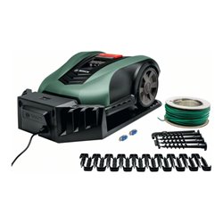 Bosch Roboter-Rasenmäher Indego M 700, Ladestation, 2 Kabelverbinder, Begrenzung 175m