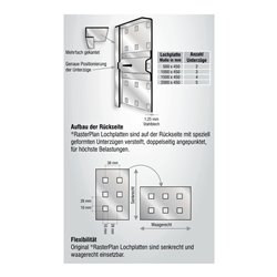 Kappes Lochplatte RasterPlan RAL 7015 schiefergrau 450 mm breit