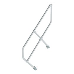 MUNK zweiter Handlauf Aluminium-Treppe mit Stufen 45°