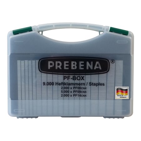 Prebena Heftklammern in Sortiments-Koffer PF-BOX