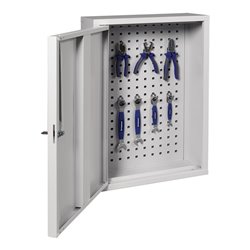 Hängeschrank H750xB500xT200mm Vollblech,1 BD Stahlbl.lichtgrau/lichtgrau