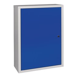 Hängeschrank H750xB500xT200mm Vollblech,1 BD Stahlbl.lichtgrau/enzianblau