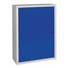 Hängeschrank H750xB500xT200mm Vollblech,1 BD Stahlbl.lichtgrau/enzianblau