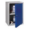 Hängeschrank H600xB400xT300mm Vollblech,1 BD Stahlbl.lichtgrau/enzianblau