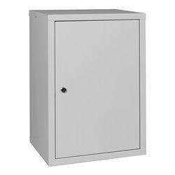 Hängeschrank H600xB400xT300mm Vollblech,1 BD Stahlbl.lichtgrau/lichtgrau