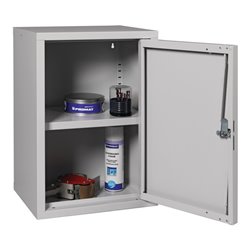 Hängeschrank H600xB400xT300mm Vollblech,1 BD Stahlbl.lichtgrau/lichtgrau