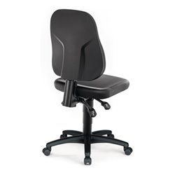 Arbeitsdrehstuhl Rl.Kunstlederpolster schwarz 450-620mm BIMOS