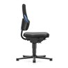 Arbeitsdrehstuhl Nexxit Gleiter Kunstlederpolster schwarz Griff blau 450-600mm